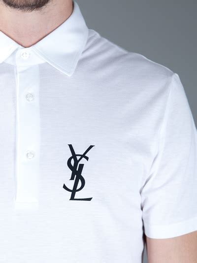 ysl white polo shirt|YSL shirt price.